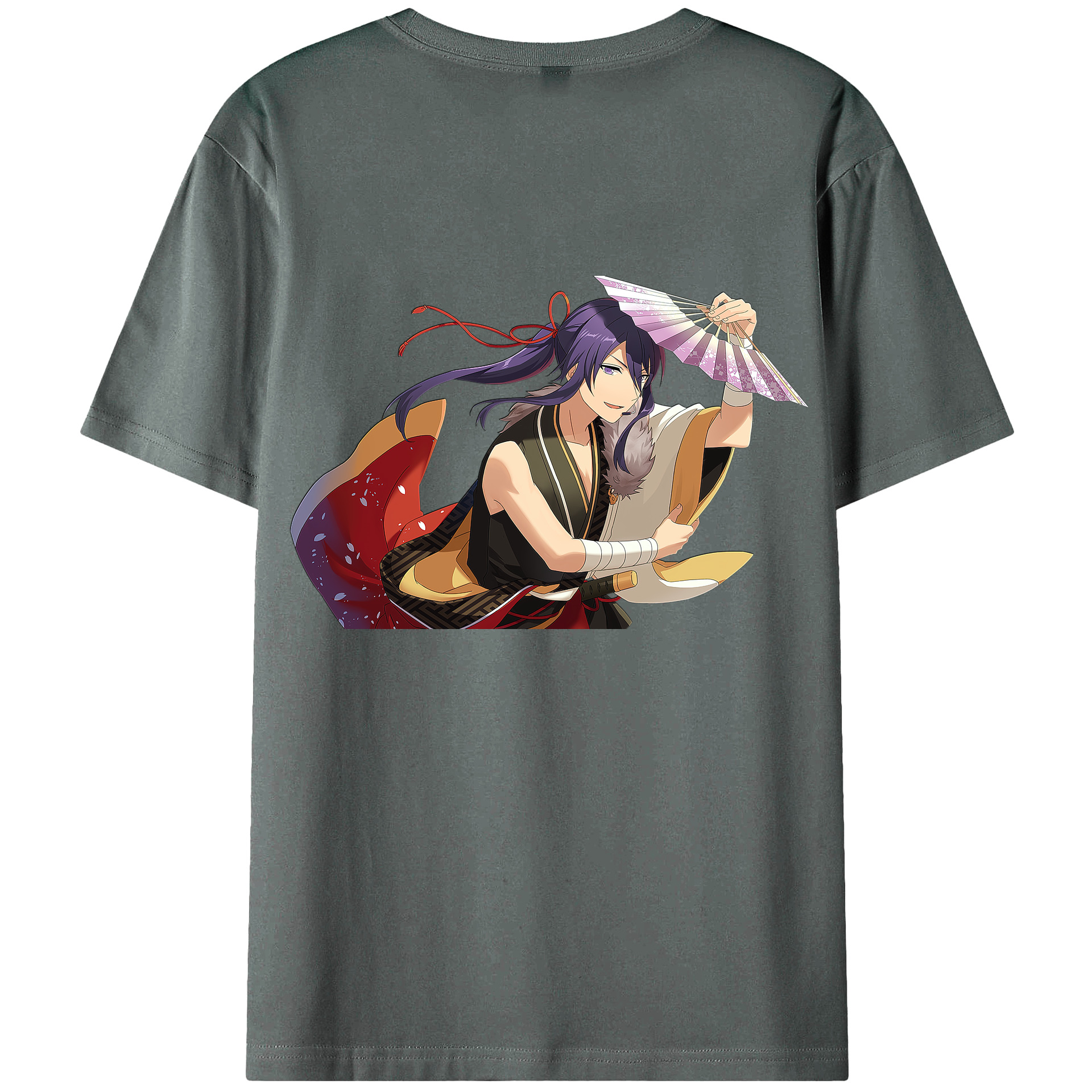 （画像用） あんさんぶるスターズ! Ensemble Stars 綿100％ メンズ半袖Tシャツ（バックプリント） 通気性